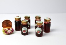 *~*Vorratsglas mit Waldfrucht  Konfitüre  Handarbeit für das Puppenhaus *~*