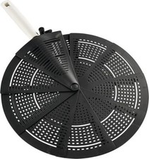 Leifheit Spritzschutz faltbarer NylonSterling-Serie, aus rostfreiem Edelstahl