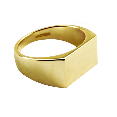 9ct gelbgold initialen signet - 9ct,