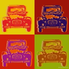 Citroen 2CV - Pop Art Warhol