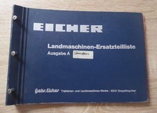 Eicher Landmaschinen Ersatzteilliste