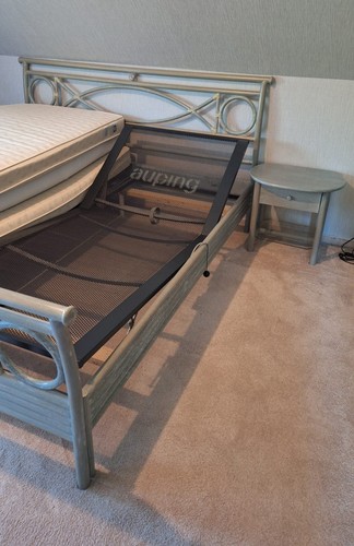 Rattan doppelbett mit - mit, auping