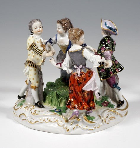 Meissen figur tanz gruppe - meissen,