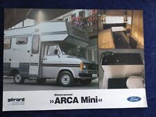Ford Transit Motorcaravan Arca Mini Prospekt 02.1981