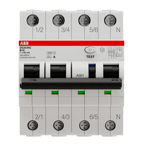 Schalter rcbo n b16 - fi/ls-schalter, 3p+n
