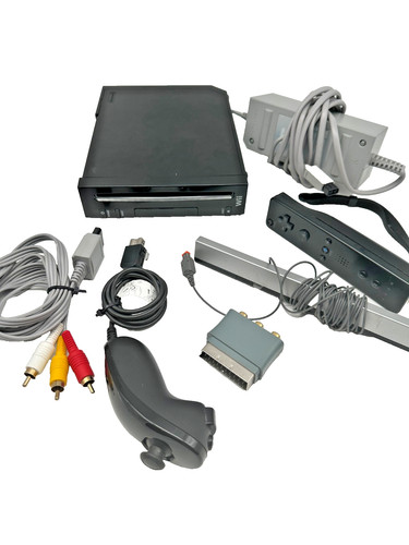 Nintendo wii schwarz - schwarz, rvl-001