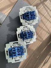 3x JUNG 2000-4 Jalousieschalter Einsatz Rollladenschalter 10AX/250V UP Unterputz