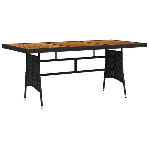 Akazie massiv gartentisch poly - akazie,