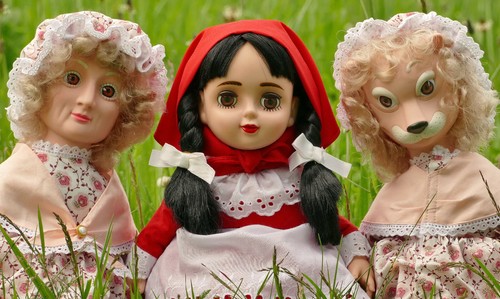 Rotkäppchen puppe - rotkäppchen,