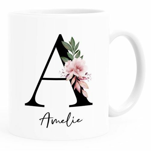 Kaffee tasse mit - mit, buchstabe
