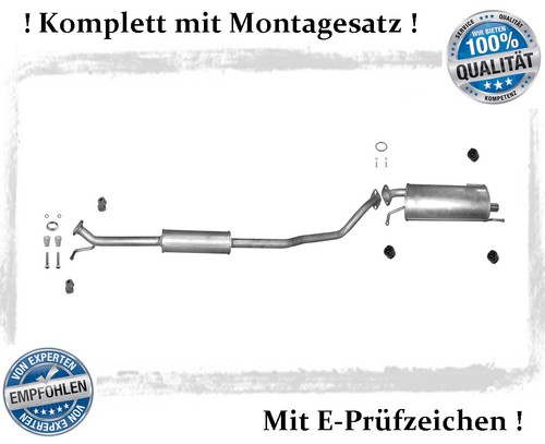Auspuffanlage für opel - auspuffanlage, agila