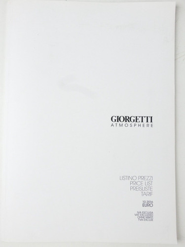 Giorgetti atmosphere 2016 - giorgetti,