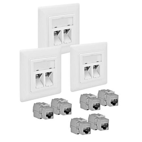Cat6a netzwerkdose - 3x,