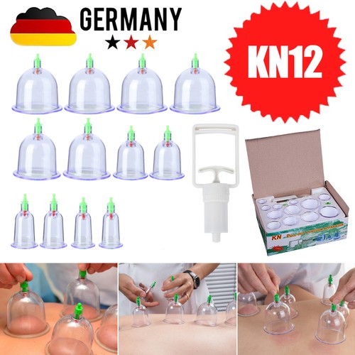 Schröpf set mit handpumpe - set, 12