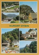 Ansichtskarte Oybin - Zentrales Pionierlager "Rudi Arndt", Bahnhof, Berg Oybin