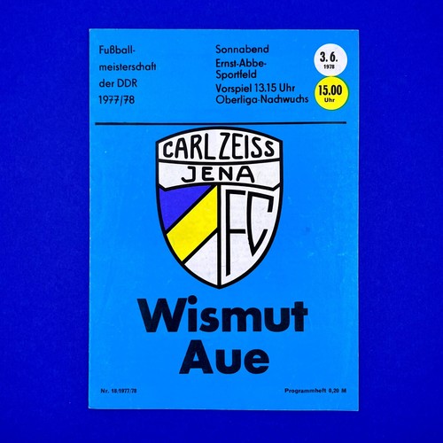 Programmheft carl zeiss - programmheft, fc