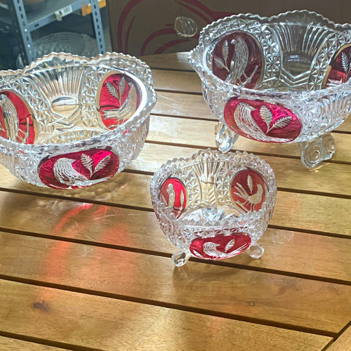 Teiliges glasschüssel set - 3-teiliges, glasschüssel-set