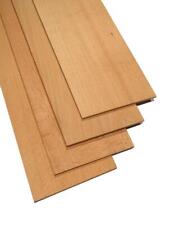 6x Buchen Holz Brettchen DIY Buche Lamelle 125x12,5cm x 4,2mm dünnes Edelholz