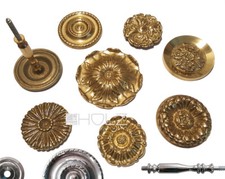 Raffhalter antik Vorhanghalter Messing rund Modelle floral klassisch