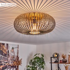 Ess Wohn Schlaf Zimmer Beleuchtung Lichteffekt Decken Lampe Leuchte Messing rund