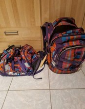 Schulrucksack und Sporttasche Satch Lila Orange Schulranzen Mädchen Rucksack