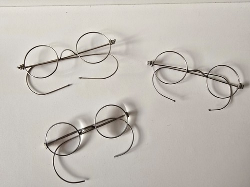 Antike runde drahtbrille - runde,