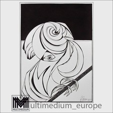 Original Tusche Zeichnung -