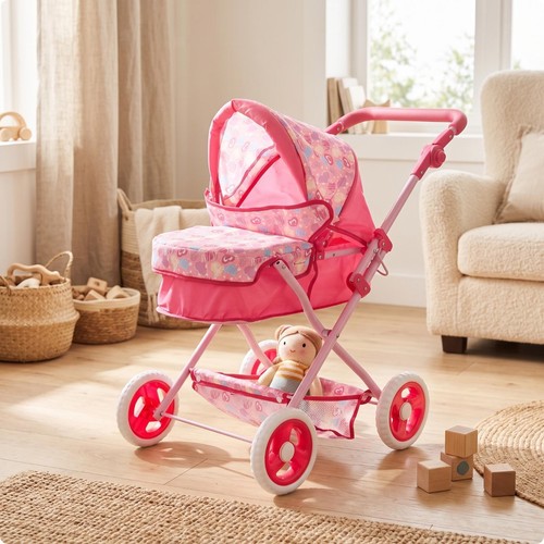 Puppenwagen mit korb stabil - mit,
