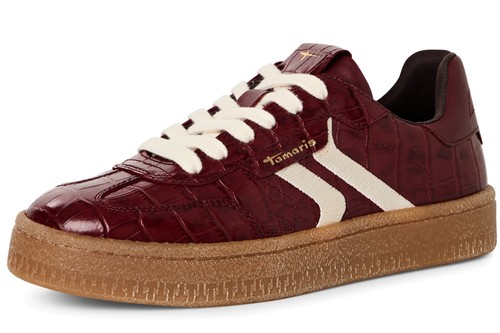 Tamaris lacksneaker bordeaux - tamaris,