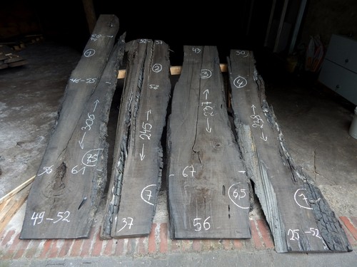 Mooreiche 237x67x7 tisch - mooreiche,