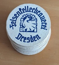 DDR Bierdeckel - 16 Stück - VEB Dresdner Felsenkeller - Hobby, Party, Bar, Theke