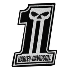 Harley Davidson Patch #1 Skull Aufnäher Badge Abzeichen Emblem Kutte Biker