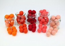 10 Filzkugeln 1 cm / 2,5 cm rot & orange Kugeln aus Filz Girlanden Mobiles Deko