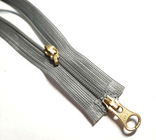 Reißverschluss ZINNGRAU teilbar 2-Wege Nylon Größe 3 YKK Zipper cipzár молния