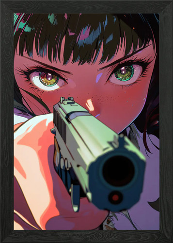 Girl gun anime - gun,