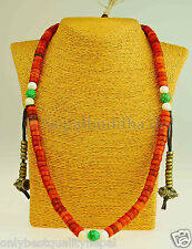 Mala Tibetische Gebets Kette Top Nepal Buddha Halskette Buddhismus Dorje Horn