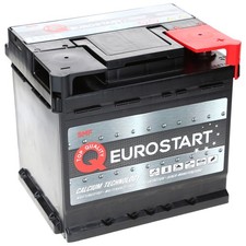 Autobatterie Eurostart 52Ah 450 A SMF Batterie ersetzt 44 45 50 53 54Ah