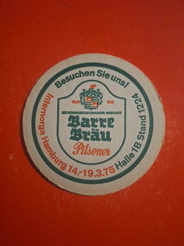 Bierdeckel 1975 hamburg - bierdeckel,