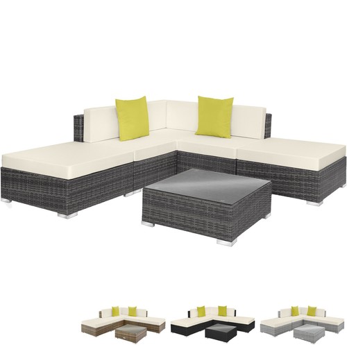 Alu polyrattan lounge - alu,