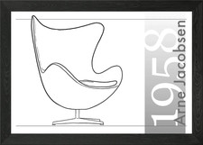 Handgezeichnet jacobsen 1958 - handgezeichnet,