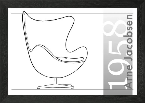 Handgezeichnet jacobsen 1958 - handgezeichnet,
