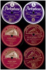 3X "The Big-Bands" GLENN MILLER/COUNT BASIE/TOMMY DORSEY Schellack 78rpm Set313B