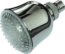 Steinbach LED Duschkopf rund für Solardusche Kopfbrause 1/2" Brausekopf Flexibel