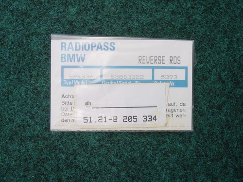 Bmw reverse rds - bmw,