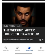 2x The Weeknd Ticket Golden