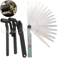 3+1 stk Ventilschrauben-Einstellwerkzeug Vierkant-Sechskantschlüssel Fühlerlehre