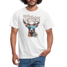 Hirsch Motiv An Scheiss Muass I Männer T-Shirt