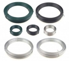 Spanndraht Bindedraht Gartenzaun Maschendrahtzaun Grün Schwarz Feuerverzinkt