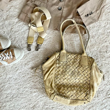 Leder geflochten beige Tasche Handtasche Crossover Tyoulip Sisters w. Liebeskind