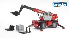Bruder Spielfahrzeug Lader Manitou Teleskopstapler MRT 2150 mit Zubehör 02129